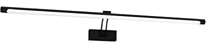 Bildljus Modern Led Vägglampa Svart Silver Badrumsljus 80 100 cm Interiör Vägglampa Väggmonterad Lång Bildlampa För Målning Dartboard Tavelram (Färg : 2700-3500K, Storlek : 800 mm)