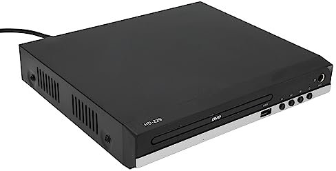 HD-DVD-Player HDMI, 1080P USB-CD-DVD-Player für Fernseher mit Fernbedienung, HDMI- und Cinch-Kabel, Unterstützt USB-Eingang, Disc-Player, Heimkino, Wiedergabe von DVDs