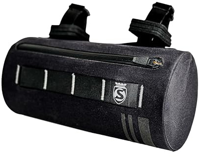 SILCA Grinta Fahrrad-Lenkertasche | 2L Kapazität | Halbstarres Design mit herausnehmbarem starrem Einsatz | Wetterfest verschweißtes Design mit wasserdichtem YKK-Reißverschluss