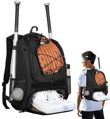 Zaino da baseball, borsa da baseball per giovani, borsa da baseball con
