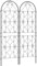 Outsunny Rankgitter Metall 2er Set zum Stecken rostfrei Rankhilfe für Kletterpflanzen 50x150 cm Garten Spalier für Zimmerpflanzen Pflanzenspalier für Tomaten Gemüse Blumen Kletterpflanzen Schwarz
