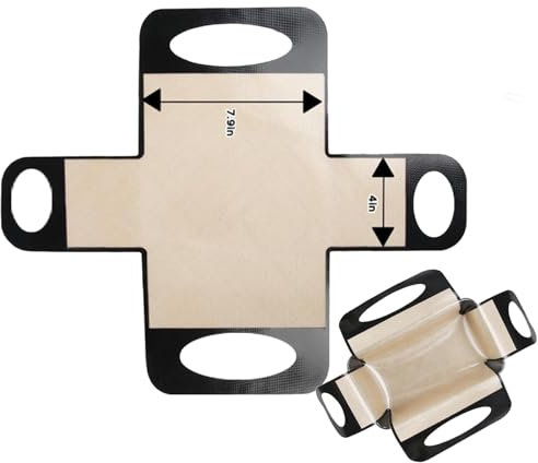 Carta Forno Riutilizzabile Tappetino in Silicone per Forno, Guarnizione Antiaderente per Stampi da Pane 9x5 - Tappetino Trasferimento Impasto con 4 Maniglie - Silicone 90g Senza Odori