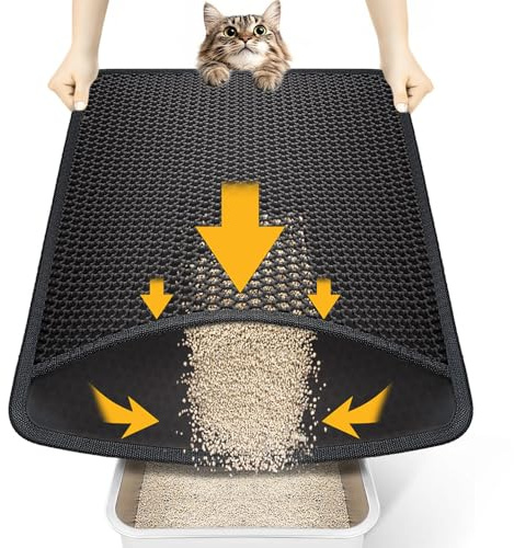 Conlun Tapis de Litière pour Chat 58x42cm
