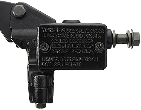 Huamengyuan Hauptbremszylinderhebel Motorrad Brems Hauptbremszylinderhebel Motorrad Bremshebel Motorrad Kupplung Bremshebel für Lenker 22mm, Schwarz,links/rechts