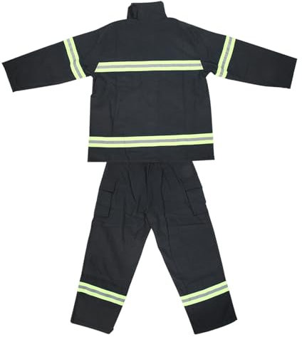 Vêtements Ignifuges Ignifuges Pompiers Résistant à la Chaleur Manteau Réfléchissant De Protection Pantalon équipement De Protection Individuelle(XXL-Bleu foncé)