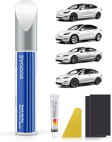 Pearl White (PPSW) - Vernice di ritocco per Tesla kit fai da te con vernice di ritocco coordinata per modello 3/Y/S/X