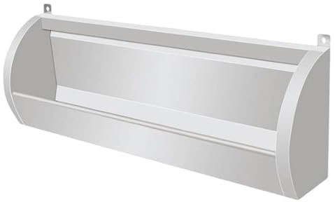 Urinal aus Edelstahl, 100 cm, kommerzielle Urinal für Schulen/Baustellen/öffentliche Plätze, Wandmontage, Urinaltrog mit Abflussrohr