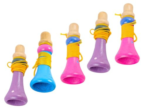 CIYODO 5 Pezzi Strumento Musicale in Legno per Bambini, Giocattolo Educativo con Suono Chiaro e Superficie Liscia, per Bambini e Attività di Apprendimento Colore Casuale Stile Casuale