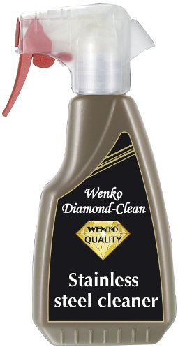 WENKO 8035001500 Diamond Clean Edelstahl-Reiniger, 250 ml, 7.5 x 18.5 x 5 cm