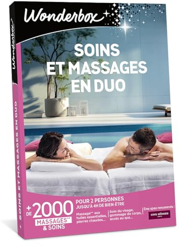 Wonderbox - Soins Et Massages En Duo - Coffret Cadeau - Idée Cadeau Relaxation