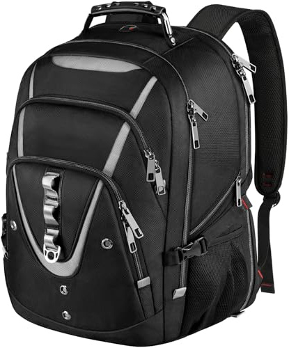 Mogplof 18.4 Laptop Backpack for Men, 55L-60L Extra Large Gaming Laptops Backpack, TSA Friendly Flight Approved RFID Anti-theft Pocket, Water Resistant Suiltable for Travel Business Work