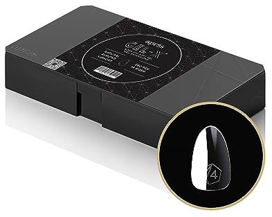 Apres Gel-X® Almond Box of Nail Tips | 280 Gel-X Tips, Soft Tips, 14 Sizes 00-9 | Half-sizes Included (Natural Almond Extra Short, 280 Count (Pack of 1))