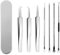 Ezweiji Mitesserentferner Komedonenquetscher Set,Blackhead Remover mit Akne Pickel Pinzette Mitesser Entferner,Pickel Ausdrücken Werkzeug für Nasen/Gesichtspflege,Blackhead Remover (Edelstahl)
