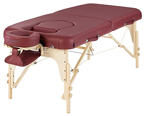 Master Massage 76cm Eva Portable Pregnancy Massage Table for Female Clients and Obese Individuals, Spa Salon Facial Bed for Pregnant Women- Multi Functional (Burgundy)