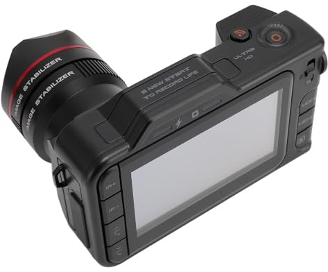 Fotocamera Digitale 5K, Fotocamera per Vlogging Wi-Fi con Zoom Digitale 50MP 50X con Display IPS da 4.0'', Fotocamera da Viaggio con Visione Notturna IR Autofocus per Fotografia