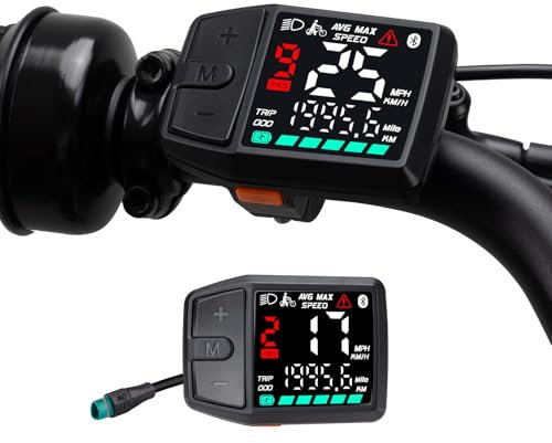 BAFANG 5-stifts Ebike display för Bafang CAN protokollmotorer, Ebike hastighetsmätare cykeldator med 0–9 PAS, DZ41(M620, M600, M560, M510, M420 mellanmotorer, 24 V-48 V