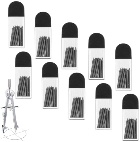 JEYORZY 100 Piezas Minas de Recambio para Compás, Compás de Minas, Accesorios para Compases, Minas de Compás Recambiios, Cable de Lápiz Mecánico, para Crear Dibujos Matemáticos,Dibujar, Geometría