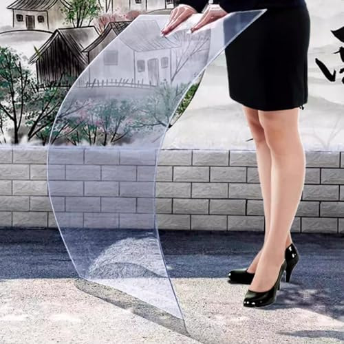 CSPJPIZIYB Placas de Policarbonato para Techos, Lámina de Plástico Transparente de 4mm de Espesor, Fácil de Cortar, Personalizable(40x40cm)