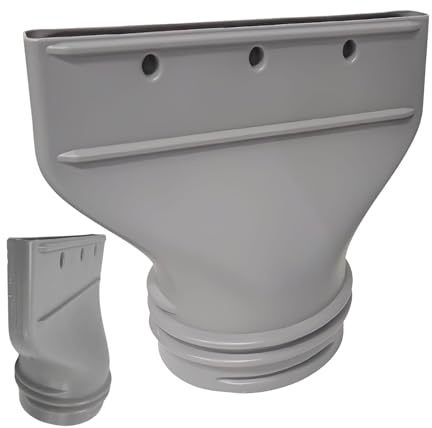 Generisk Bärbar Klimatslang Anslutning Platt Luftkonditionering Frånluftsslang Adapter Lämpelig För 13 Cm 15 Cm Frånluftsrörskoppling Mobil/Bil Luftkonditionering ABS Material