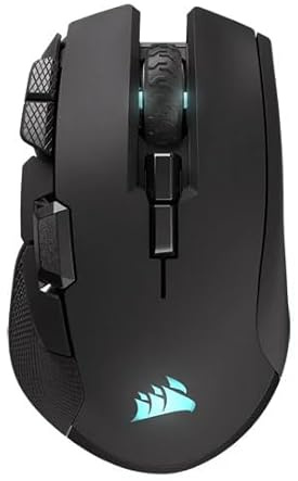 CORSAIR IRONCLAW Wireless SE Gaming Mouse – 26,000 DPI, Ergonomic Design for Larger Hands, 10 Programmable Buttons, for MOBA, FPS, MMO – Black