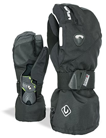 Level Fly - Snowboard Handschuhe, Thermohandschuhe Winter Herren mit Verstellbarem Riemen und Stulpe, Ski- und Winterhandschuhe Herren Wasserdicht, Atmungsaktiv für Snowboard und Skifahren - 1 Paar