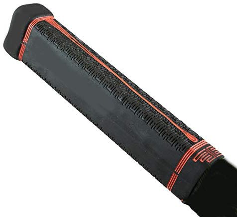 Buttendz Fusion Z hockeyklubba ersättningsgrepp – återanvändbar design, liten knopp spelare grepp för rörlighet topphand, passar alla stickstorlekar (svart, branddropp)