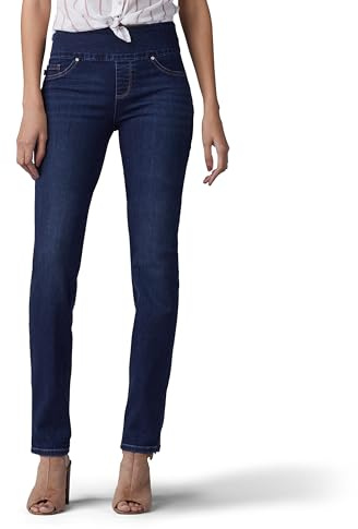 Lee Sculpting Fit Slim Leg Pull on Jean, Infinity, 46 Longue Femmes