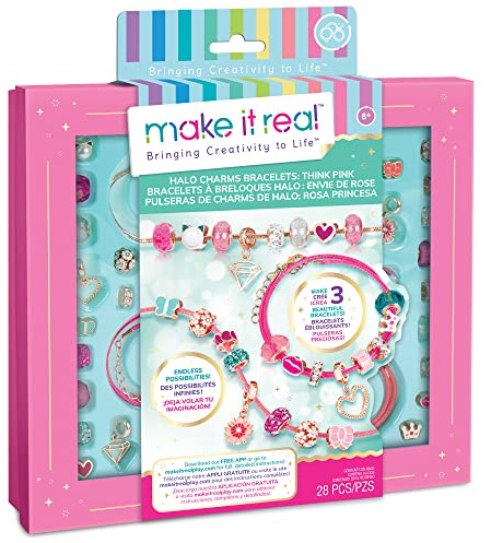 Make It Real 1722 Jewellery Making Sets for Children, Multi-Coloured