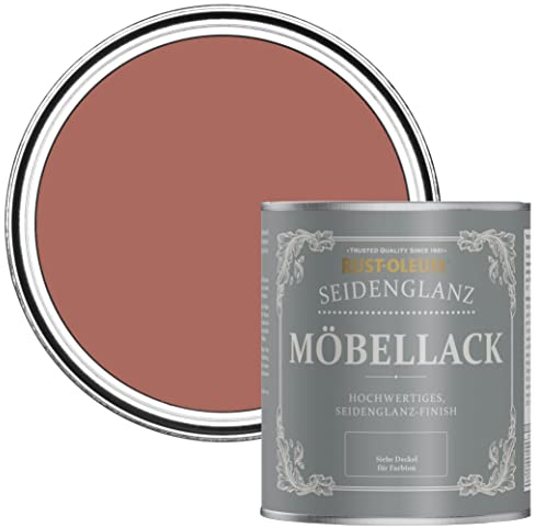 Rust-Oleum Pink Furniture Paint in Satin Finish - Salmon 750ml