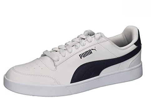 PUMA Unisex Shuffle Scarpe da ginnastica, Puma White Puma Navy, 44 EU