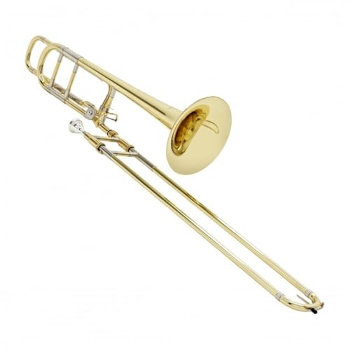Gear4music Trombón tenor Sib/F con estuche y boquilla