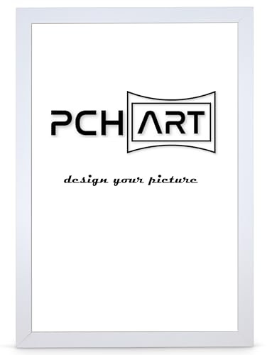 PCH[art] Cornice New Alaya | Colore: Bianco | Dimensioni: 80x120 cm | Cornice senza tempo e semplice per poster, foto e ritratti