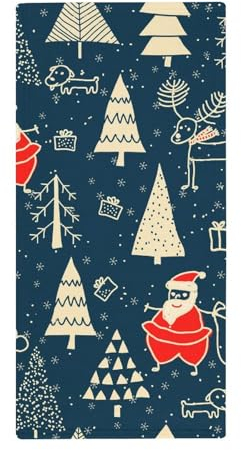 FZRTGOP Weihnachtsmann Handtücher Weich Saugfähig Handtuch Waschlappen Gästetücher Für Badezimmer Küche 73x35cm
