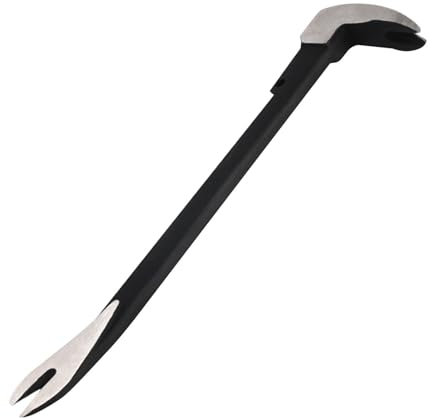 Extractor de clavos, barra de palanca de doble extremo de acero al carbono, herramienta de palanca con diseño de martillo, herramienta extractora de uñas para carpinteros profesionales, herramienta de