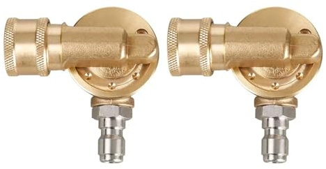 Nicear 2-delad mässing vridbar koppling 1/4 tum högtryckstvätt munstycke 180 grader 5 justerbar adapter för högtryckstvätt spets