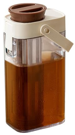 Carafe À Thé Glacé Pour Réfrigérateur | Pichet à Jus - Distributeur Transparent Anti-Fuite Pot D'eau Pour Café Boisson Liquide Réfrigérateur Rangement Extérieur