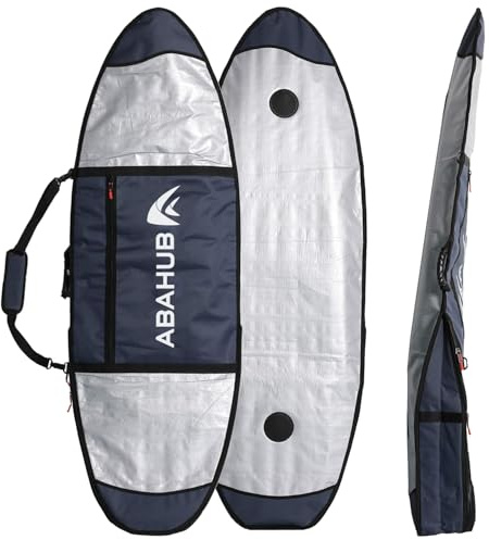 Abahub 6'0 x 22 Surfboard Travel Bag, Foam Padded Day Bag,DarkBlue