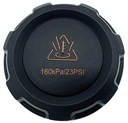 Radiator Expansion Tank Coolant Reservoir Cap Cover for VW Audi Skoda Seat Porsche Black Antifreeze Cap,160KPa/23PSI Replace 2Q0121321A 2Q0121321 3C0121321