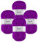 ilauke Crochet Yarn 4 x 50g, Hand Knitting Yarns, Acrylic Wool for Knitting, Crochet and Crafts, Purple