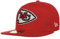 New Era 59Fifty NFL Chiefs Cap Basecap Baseballcap Fitted Flat Brim NFL-Cap Kansas City (7 1/4 (57,7 cm) - rot)