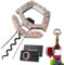LUCYLANKER Ah So Apribottiglie per Vino, Apribottiglie per Bottiglie Vino D'epoca 3 in 1, Estrattore di Sughero a Due Rebbi con Apribottiglie per Birra per Intenditori di Vino da Stappare (Rame)