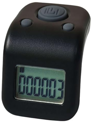Waterproof Handheld Tally Counter 6 Digits Number Count Clickers Counter, Hand Digital Counters Clickers Pitches Counter, Lap Counter for Swimming, Magnetic Charging (Black)