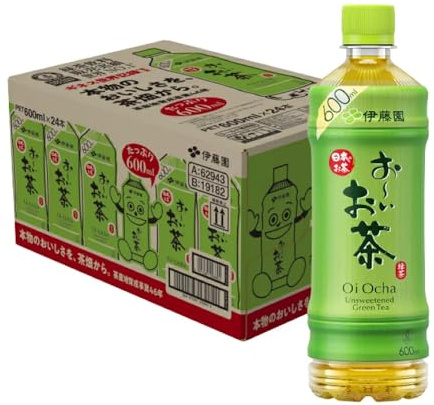 Oi Ocha Ryokucha Green Tea 600ml | Authentic Japanese Green Tea | Refreshing & Healthy 緑茶 (24 Bottle)