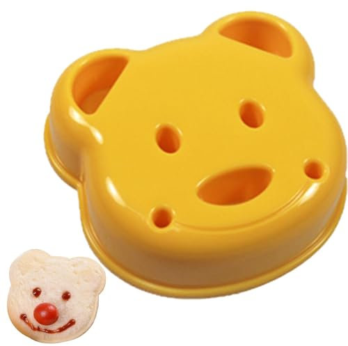Taglierina per sandwich a di orsetto, per bambini, portatile, ideale per colazione e pranzo