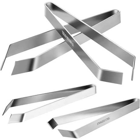 Luxshiny 2Sets Fish Bone Tweezers Multi Purpose Kitchen Tongs for Duck Plucking Cooking and Food Preparation Straight Precision Tips for Enhanced Control