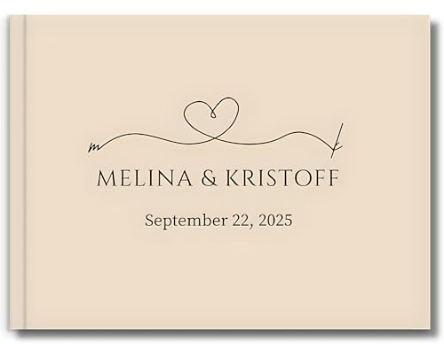 Libro degli ospiti matrimonio personalizzato – Album matrimonio personalizzato, guest book Polaroid con copertina rigida elegante, idea regalo sposi