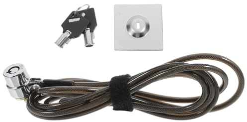 Holibanna Câble de Sécurité Renforcé avec Serrure de Verrou pour Ordinateur Portable et pour Bureau et Domicile Portable et Facile à Utiliser
