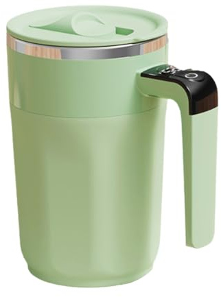 MOLERRI Tasse à Café Magnétique à Agitation Électrique, Affichage de Température à LED, Tasse à Café en Acier Inoxydable 316, Mélange Magnétique, Tasse à Mélange Portable, Tasse à Café Auto-Agitante.
