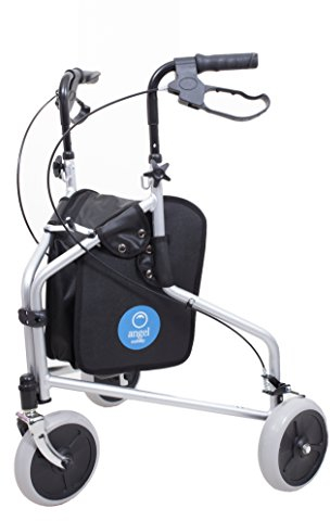 Angel Mobility Lightweight Rollator Folding Tri Walker Walking Frame Zimmer Three Wheel