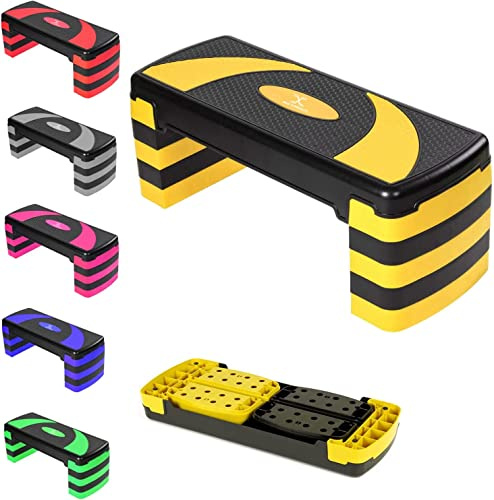 Max Strength Aerobic Stepper Cardio Fitness Step Board-5 Levels Home Gym Exercise Block